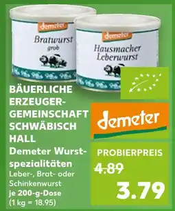 Kaufland Demeter demeter wurstspezialitäten Angebot