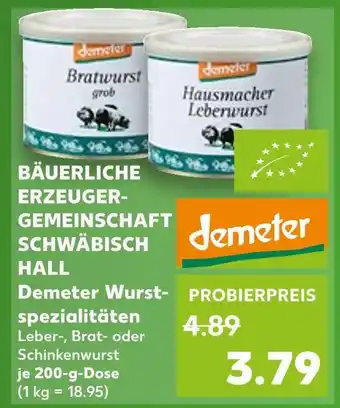 Kaufland Demeter demeter wurstspezialitäten Angebot