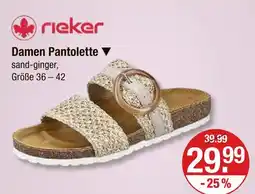 V Markt Rieker damen pantoletten Angebot