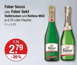 V Markt Faber faber secco oder faber sekt Angebot