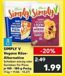 Kaufland Simply v vegane käse-alternative Angebot