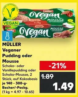 Kaufland Müller veganer pudding oder mousse Angebot