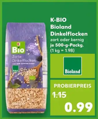 Kaufland K-bio bioland dinkelflocken Angebot