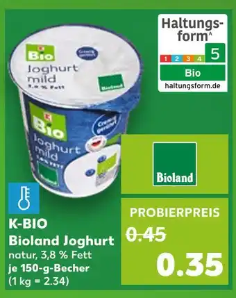 Kaufland Bioland joghurt mild Angebot