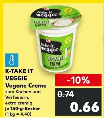 Kaufland K-take it veggie vegane creme Angebot