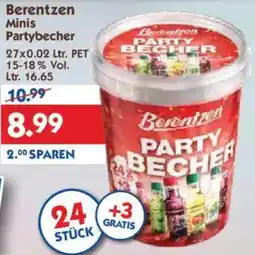 Hol'ab Getränkemarkt Berentzen Minis Partybecher Angebot