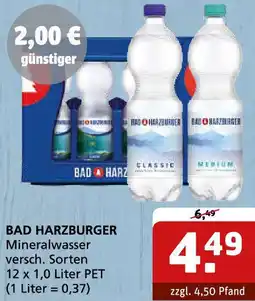 Getränke Quelle BAD HARZBURGER Mineralwasser Angebot