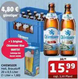Getränke Quelle CHIEMSEER Hell, Braustoff Angebot