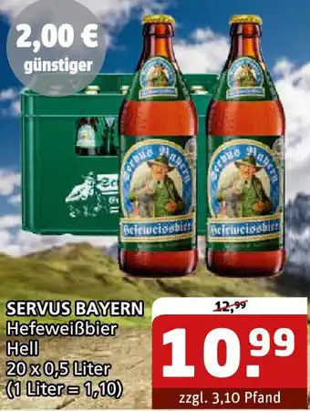 Getränke Quelle SERVUS BAYERN Hefeweißbier Angebot