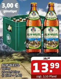 Getränke Quelle ALM-WASTL Helles Angebot