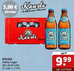 Getränke Quelle KÄUZLE Helles Lager Angebot