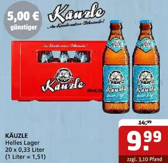 Getränke Quelle KÄUZLE Helles Lager Angebot