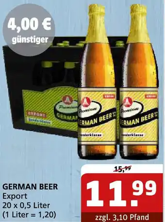 Getränke Quelle GERMAN BEER Export Angebot