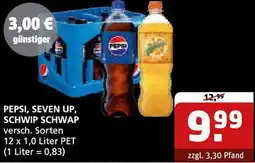 Getränke Quelle Pepsi, seven up, schwip schwap Angebot