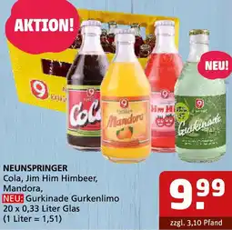 Getränke Quelle Neunspringer Cola Angebot