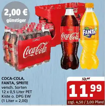Getränke Quelle Coca-cola, fanta, sprite Angebot