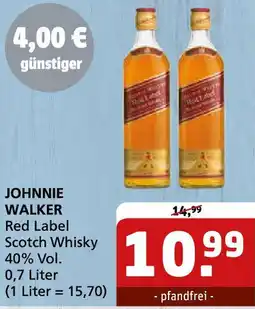Getränke Quelle JOHNNIE WALKER Red Label Scotch Whisky Angebot