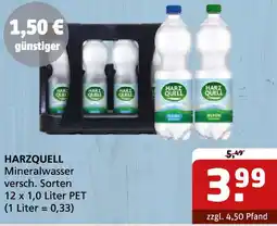Getränke Quelle HARZQUELL Mineralwasser Angebot