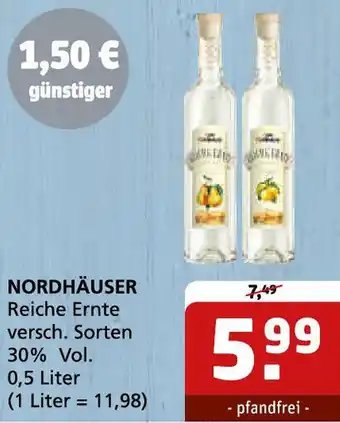 Getränke Quelle NORDHÄUSER Reiche Ernte Angebot