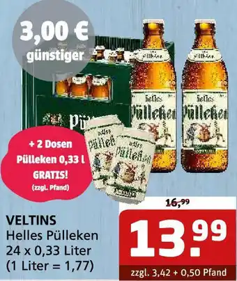 Getränke Quelle VELTINS Helles Pülleken Angebot