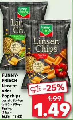 Kaufland FUNNY-FRISCH Linsen oder Popchips Angebot