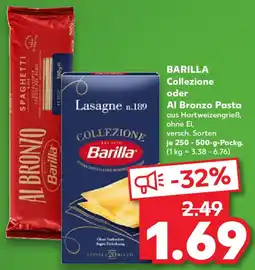 Kaufland BARILLA Collezione oder Al Bronzo Pasta Angebot
