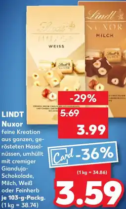 Kaufland LINDT Nuxor Angebot