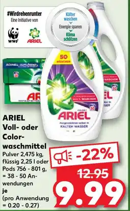 Kaufland ARIEL Voll- oder Colorwaschmittel Angebot