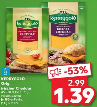 Kaufland KERRYGOLD Orig. irischer Cheddar Angebot