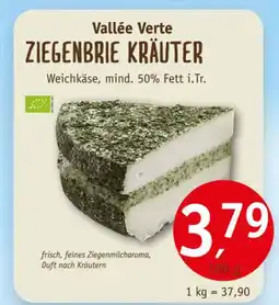 Erdkorn Biomarkt Vallée verte ziegenbrie kräuter Angebot