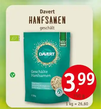Erdkorn Biomarkt Davert bio hanfsamen Angebot