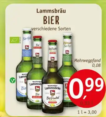 Erdkorn Biomarkt Lammsbräu bier Angebot