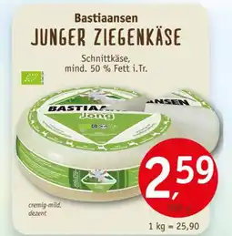 Erdkorn Biomarkt Bastiaansen junger ziegenkäse Angebot
