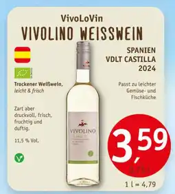 Erdkorn Biomarkt Vivolovin vivolino weisswein Angebot