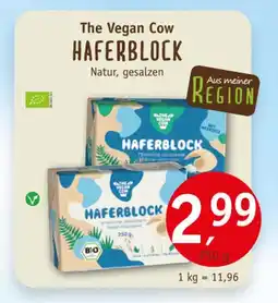 Erdkorn Biomarkt The vegan cow haferblock Angebot