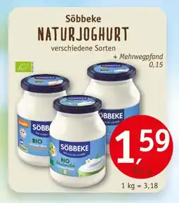 Erdkorn Biomarkt Söbbeke naturjoghurt Angebot