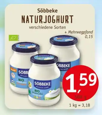 Erdkorn Biomarkt Söbbeke naturjoghurt Angebot