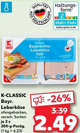 Kaufland K-CLASSIC Bayr. Leberkäse Angebot