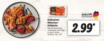 Lidl Grillmeister Hähnchen Grillplatte 800g Angebot