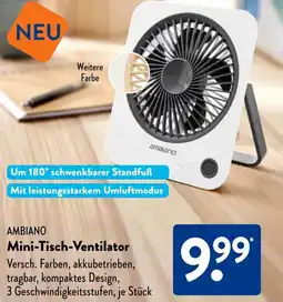 Aldi Süd AMBIANO Mini-Tisch-Ventilator Angebot