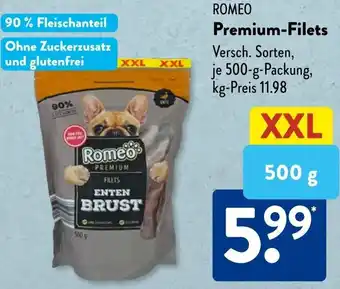 Aldi Süd ROMEO Premium-Filets Angebot