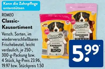 Aldi Süd ROMEO Classic Kausortiment Angebot
