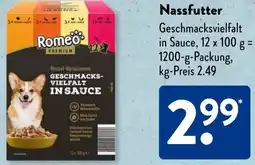 Aldi Süd ROMEO Premium Hunde Nassfutter Angebot