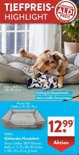 Aldi Süd ROMEO Kühlendes Hundebett Angebot