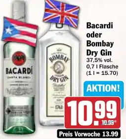 AEZ Bacardi oder Bombay Dry Gin Angebot