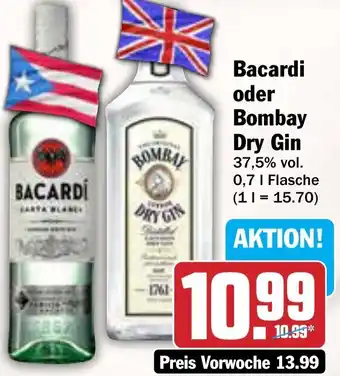 AEZ Bacardi oder Bombay Dry Gin Angebot