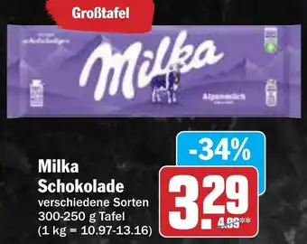 AEZ Milka Schokolade Angebot