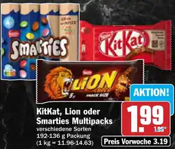 AEZ KitKat, Lion oder Smarties Multipacks Angebot