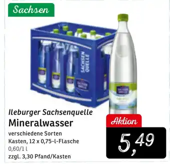 KONSUM Ileburger Sachsenquelle Mineralwasser Angebot