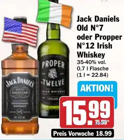 AEZ Jack Daniels Old N°7 oder Propper N°12 Irish Whiskey Angebot